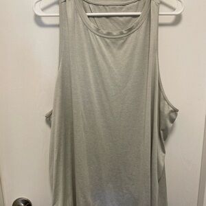 Women's fabletics Sleeveless open back Gray tank size 3X